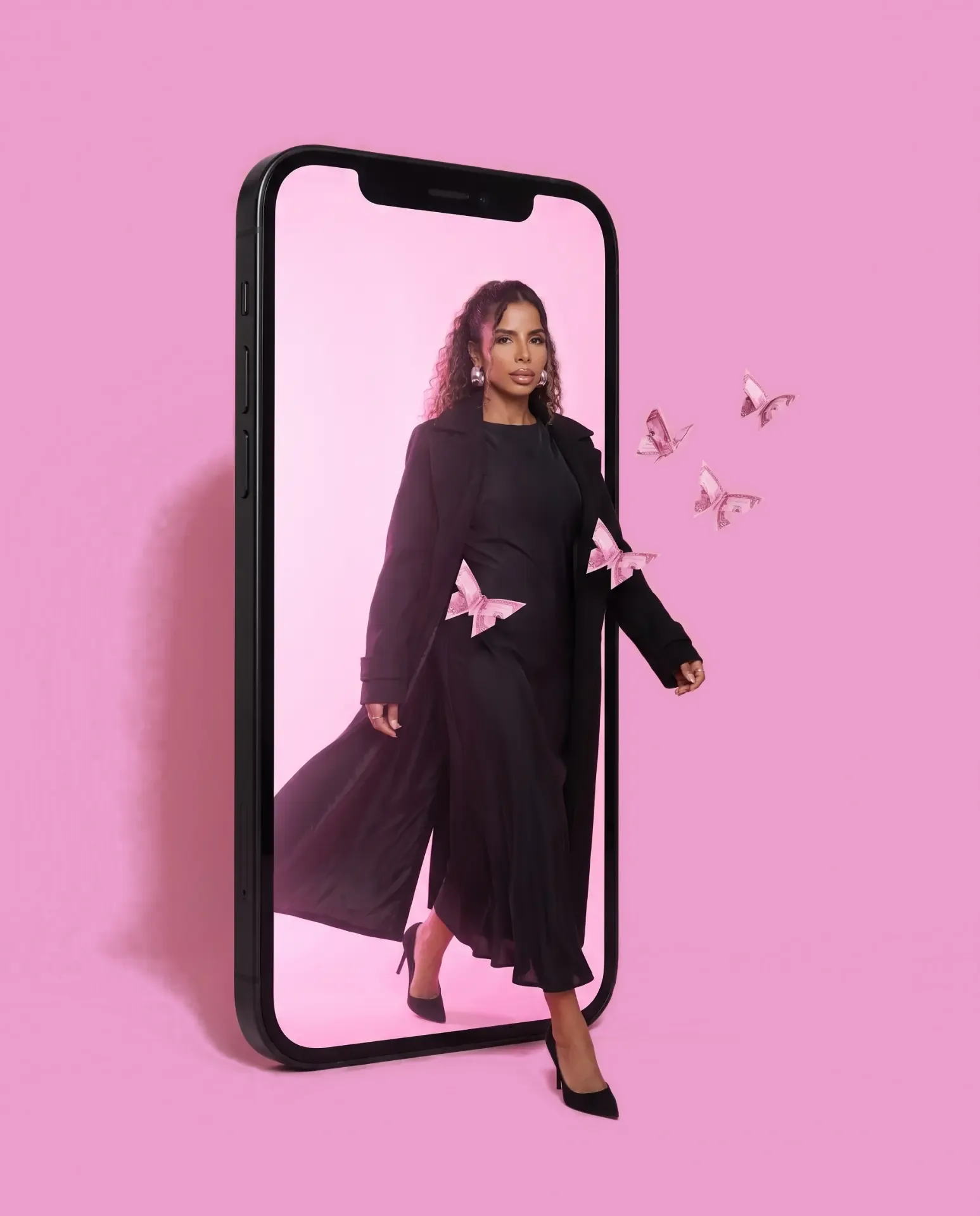 Vitrine Instagram affichée sur un smartphone